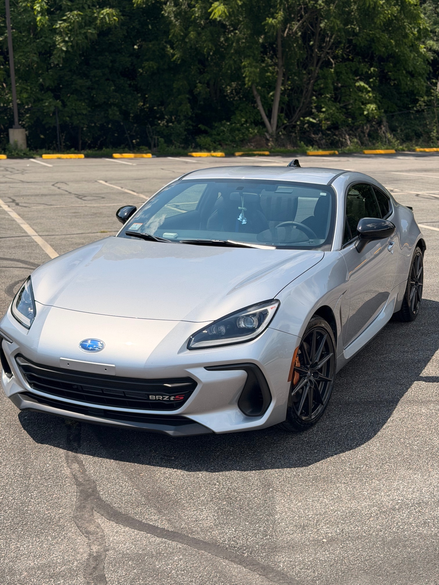 Silver Subaru BRZ tS with tinted windows after service at Eclipse Tint & Auto Spa